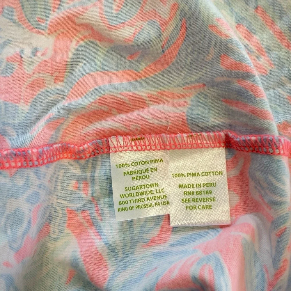 Lilly Pulitzer Windsor Summer Siren Pink Sun Ray Seashell Strapless Dress SMALL - Picture 8 of 8